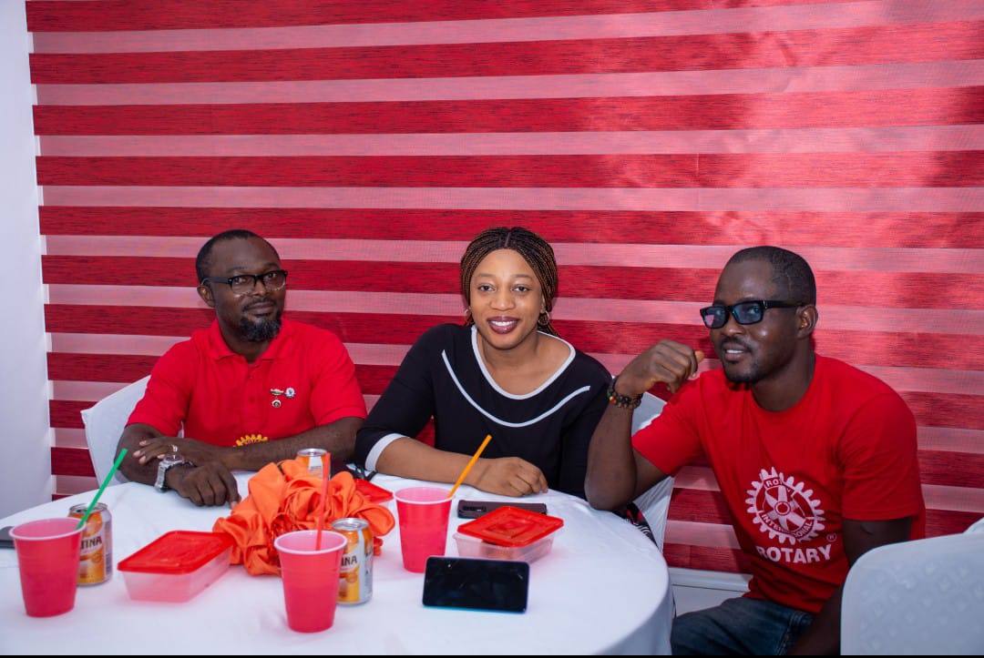 Rotary Club of Bonny Island members connecting during a community programme