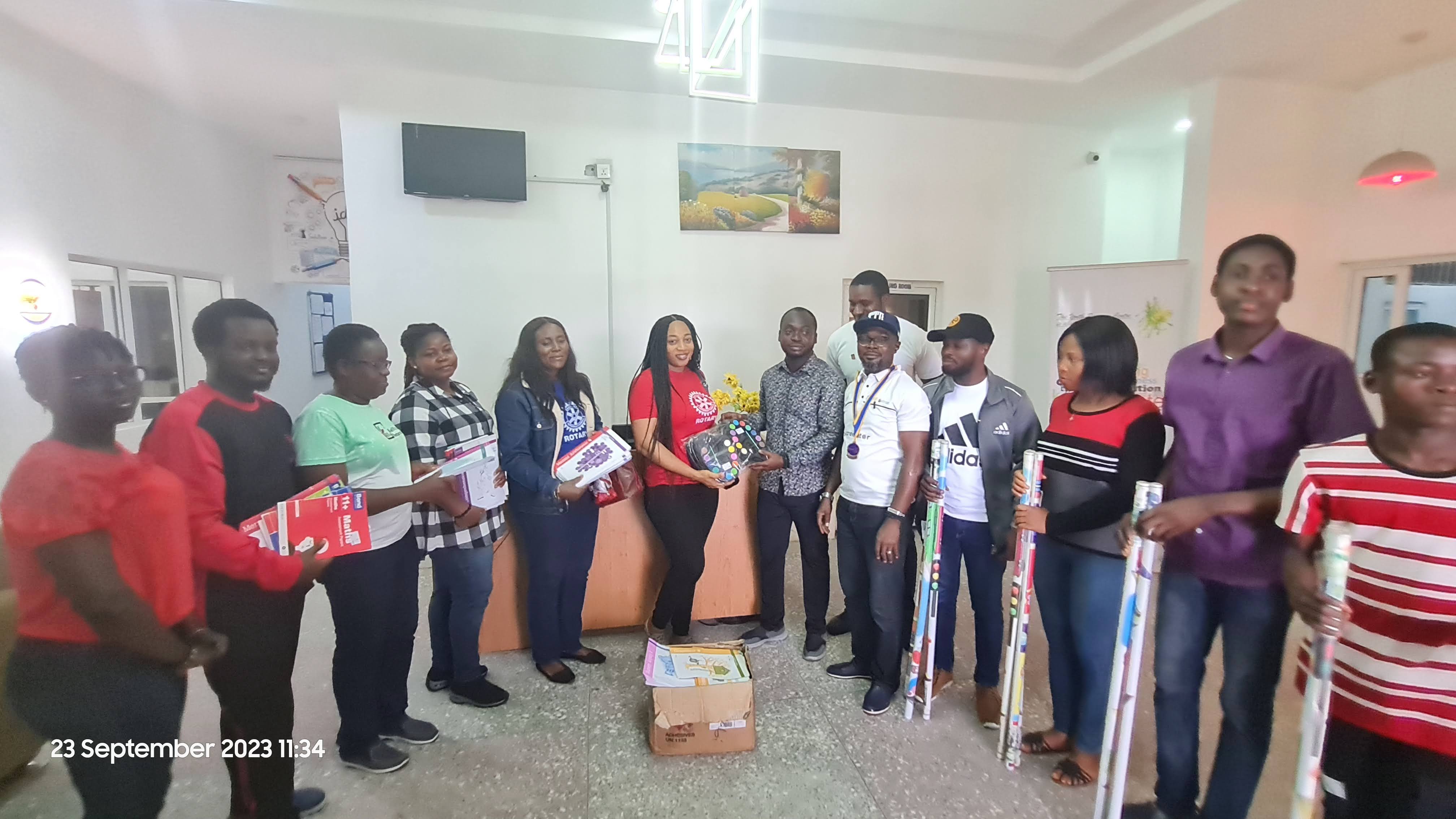 Rotary Club of Bonny Island education outreach participants