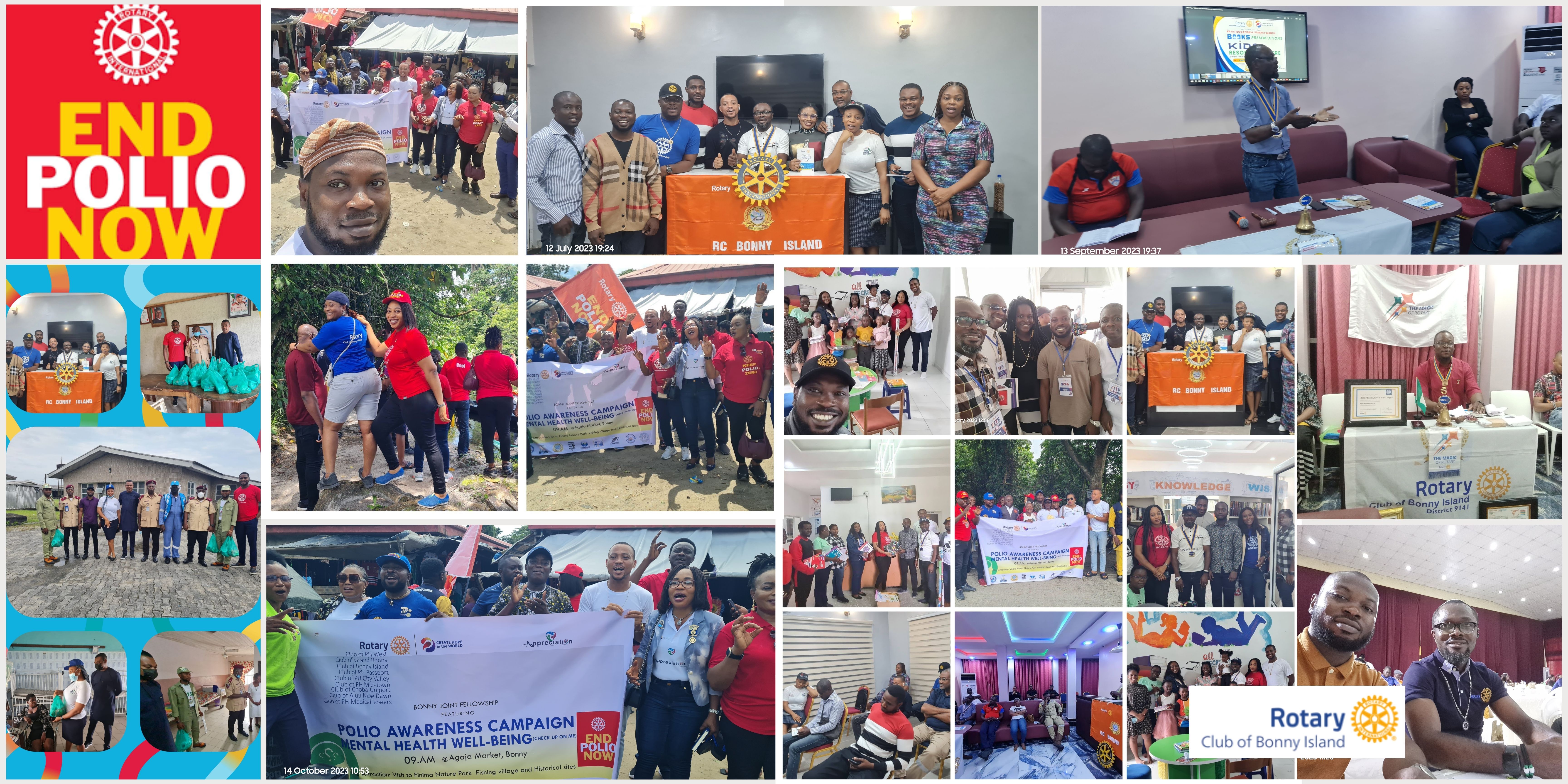Members of the Rotary Club of Bonny Island together